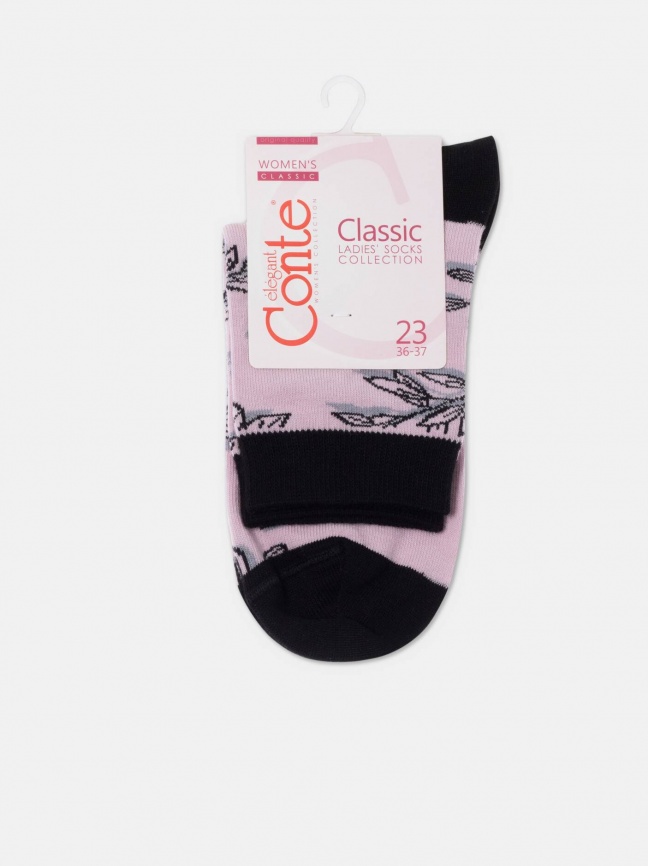 Женские носки CONTE Classic (Пепельно-розовый) фото 4