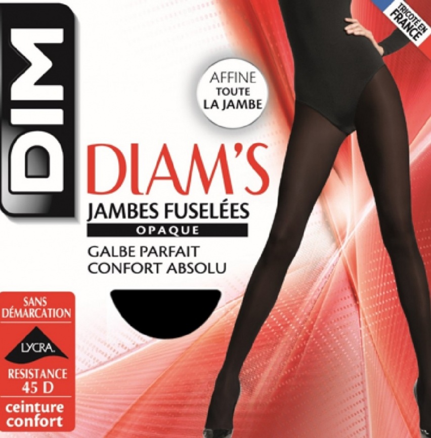 Колготки DIM Diam’s Jambes Fusel?es 45 (Черный) фото 4