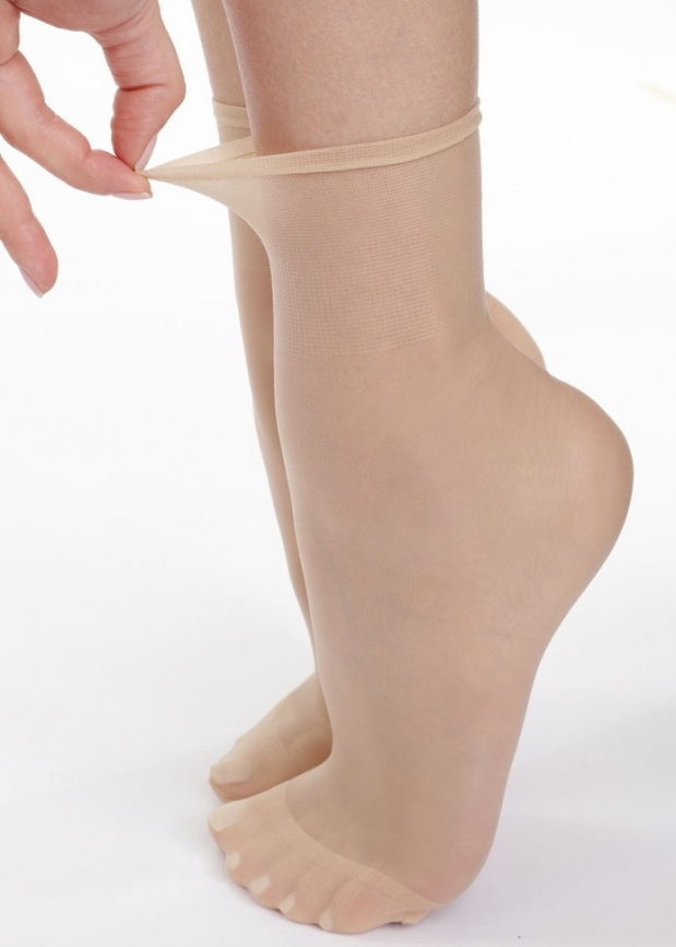 Набор женских носков DIM Sublim 14 (2 пары) (Светло-Бежевый) фото 2