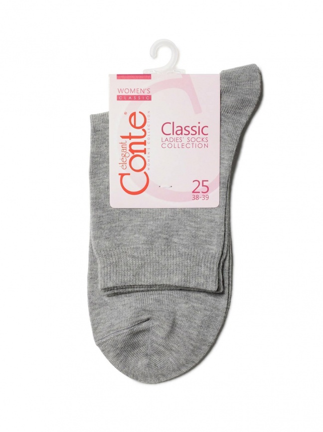 Женские носки CONTE Classic (Серый) фото 3