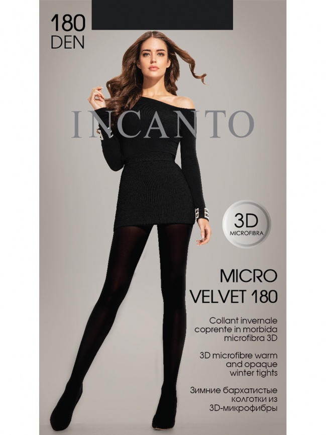 Колготки INCANTO Micro velvet 180 (Nero) фото 1