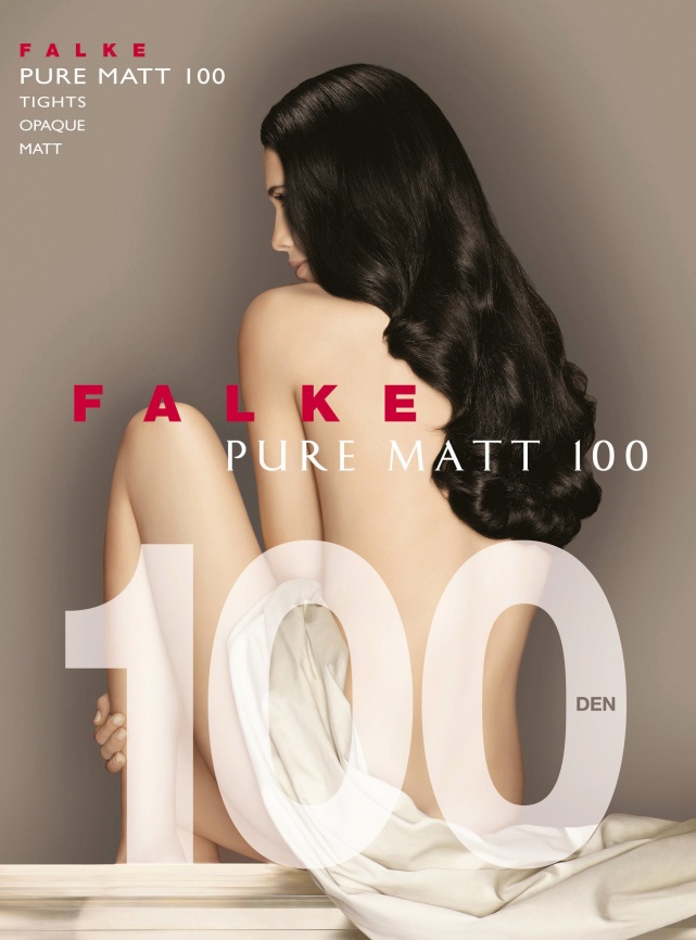 Колготки FALKE Pure matt 100 (Черный) фото 4