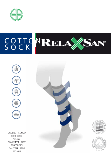 Женские гольфы RELAXSAN Cotton Socks (Black) фото 2