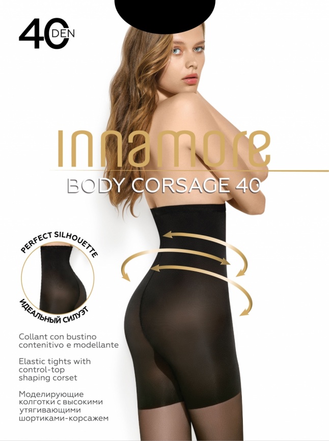 Колготки INNAMORE Body corsage 40 (Nero) фото 2