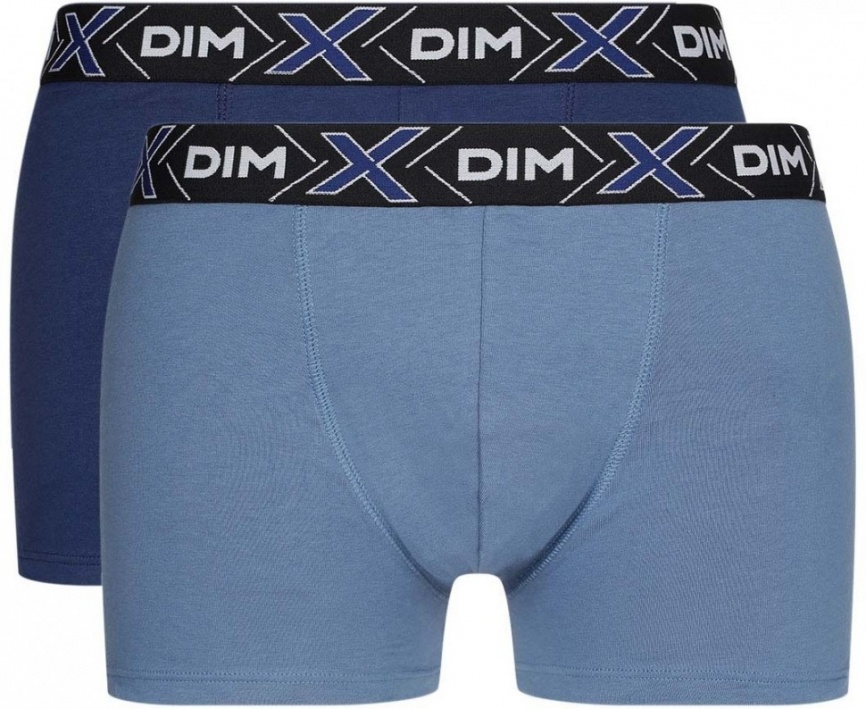 Набор мужских трусов-боксеров DIM X-Temp (2шт) (Джинсовый/Синий) фото 1