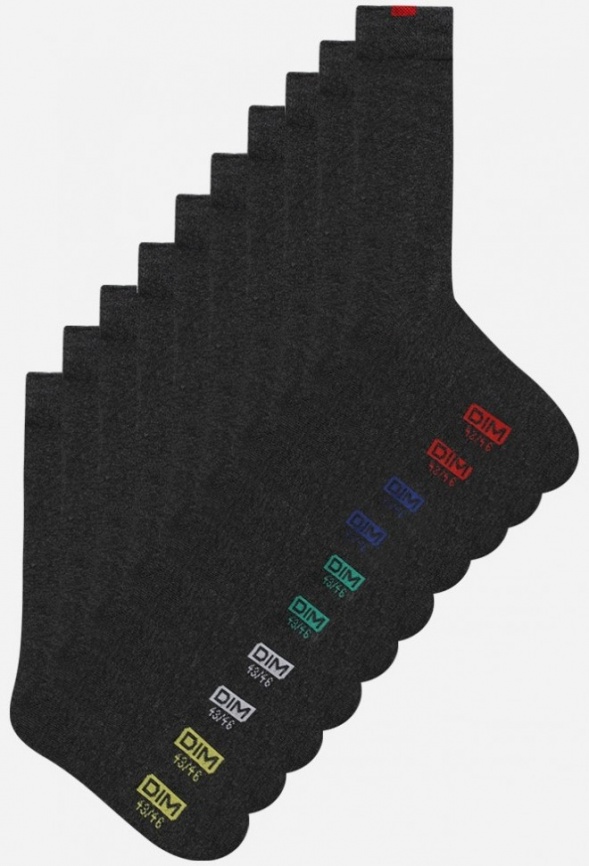 Набор мужских носков DIM EcoDIM (5 пар) (Серый) фото 2