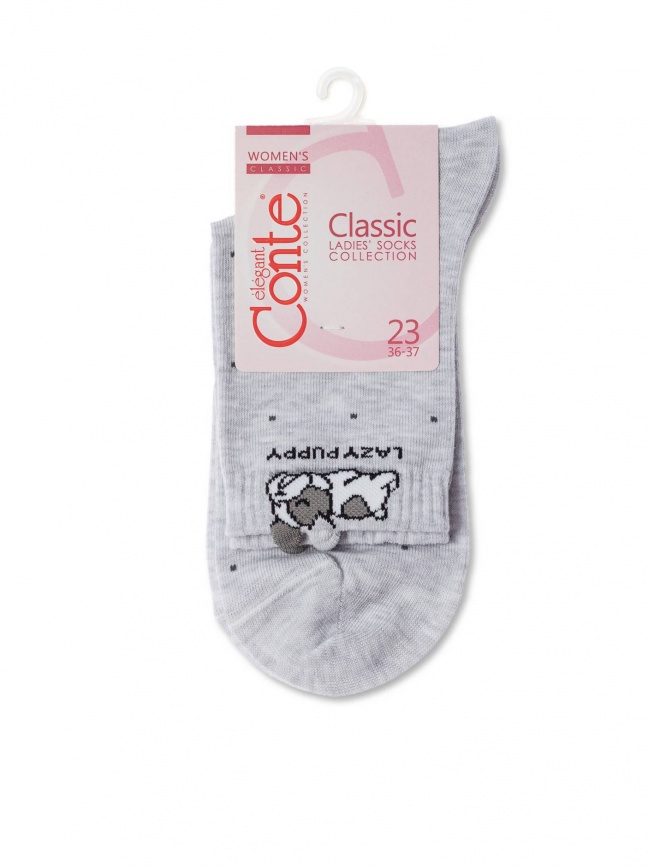 Женские носки CONTE Classic (Светло-серый) фото 3