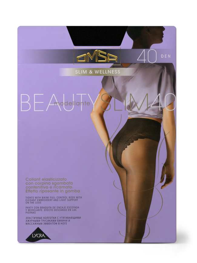 Колготки OMSA Beauty Slim 40 (Nero) фото 2