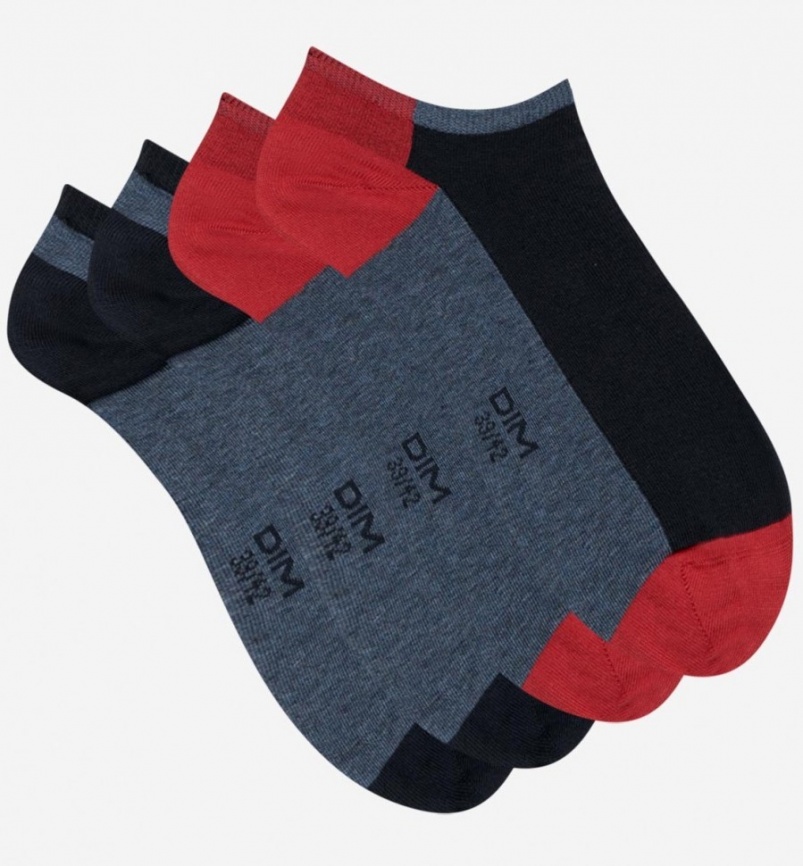 Набор мужских носков DIM Cotton Style (2 пары) (Синий/Деним) фото 2