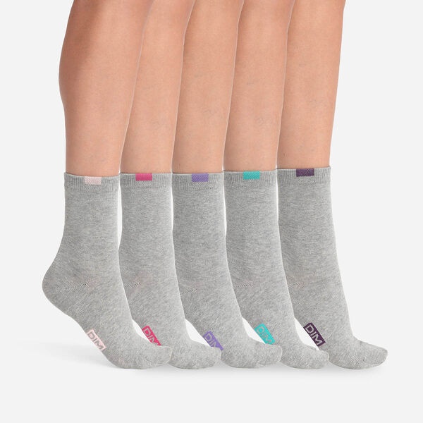 Набор женских носков DIM EcoDim Style (5 пары) (Серый вереск) фото 1