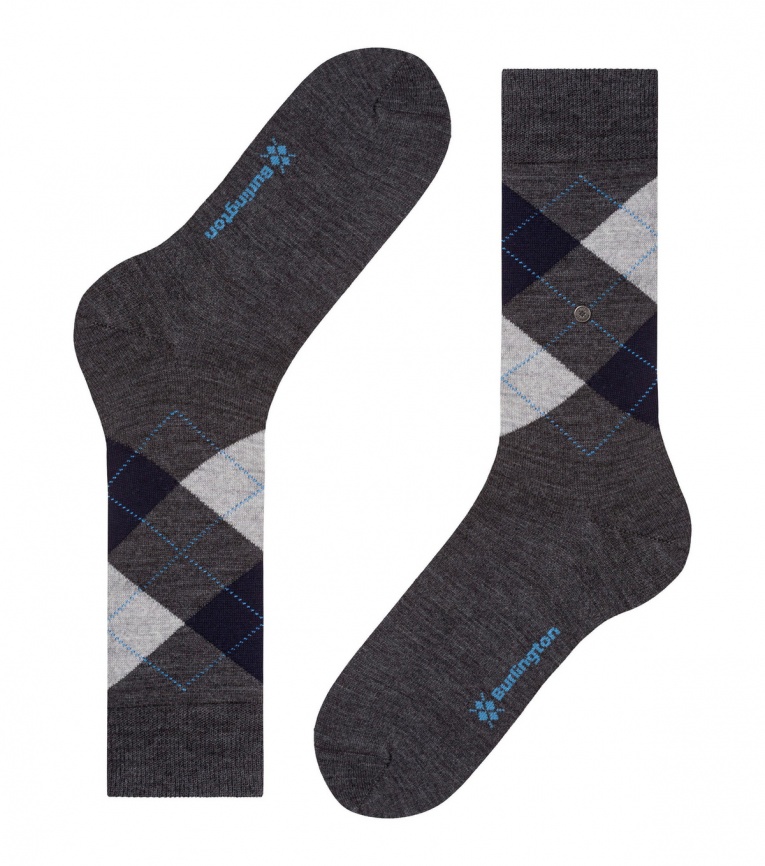 Носки мужские BURLINGTON Edinburgh (Серый) фото 3