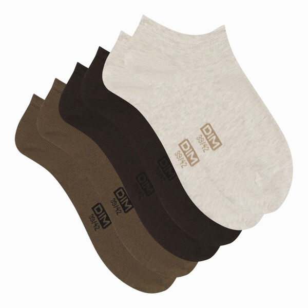 Набор мужских носков DIM Classic Cotton (3 пары) (Хаки/Коричневый/Бежевый) фото 2