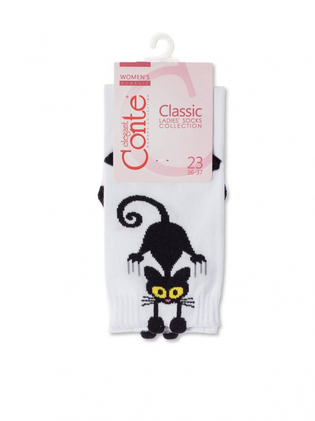 Женские носки CONTE Classic (Белый) фото 3