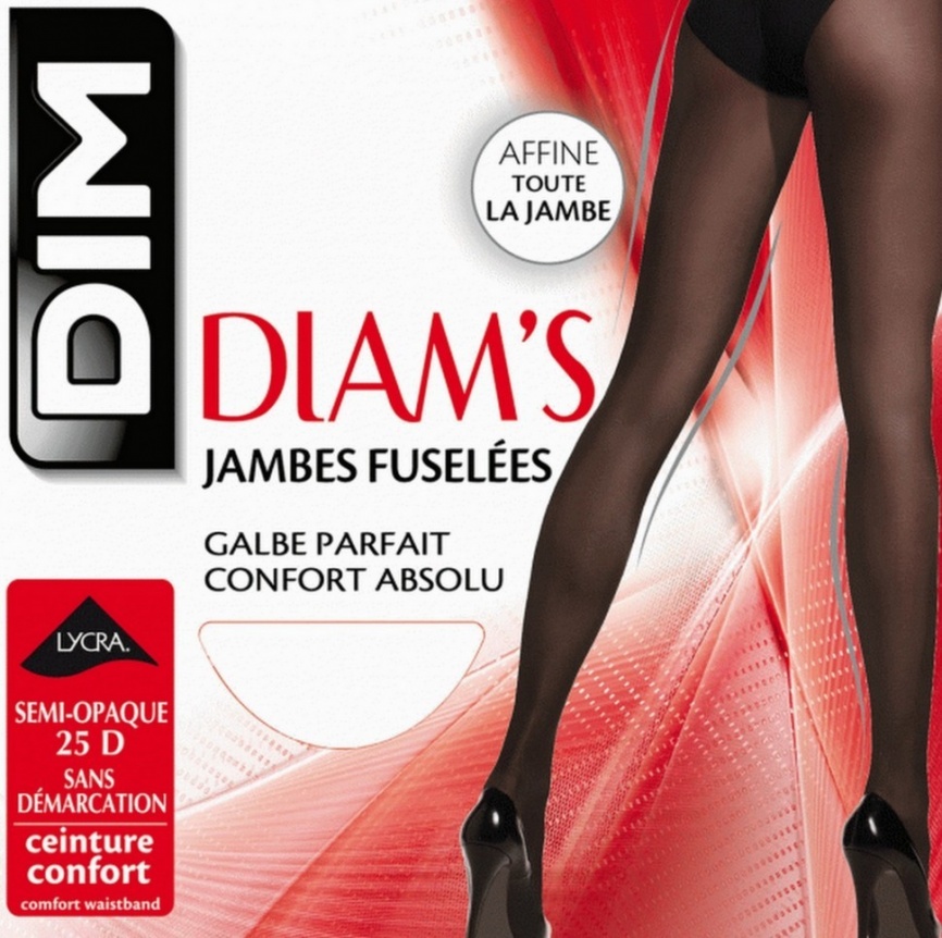 Колготки DIM Diam’s Jambes Fuselees 25 (Бежевый) фото 2