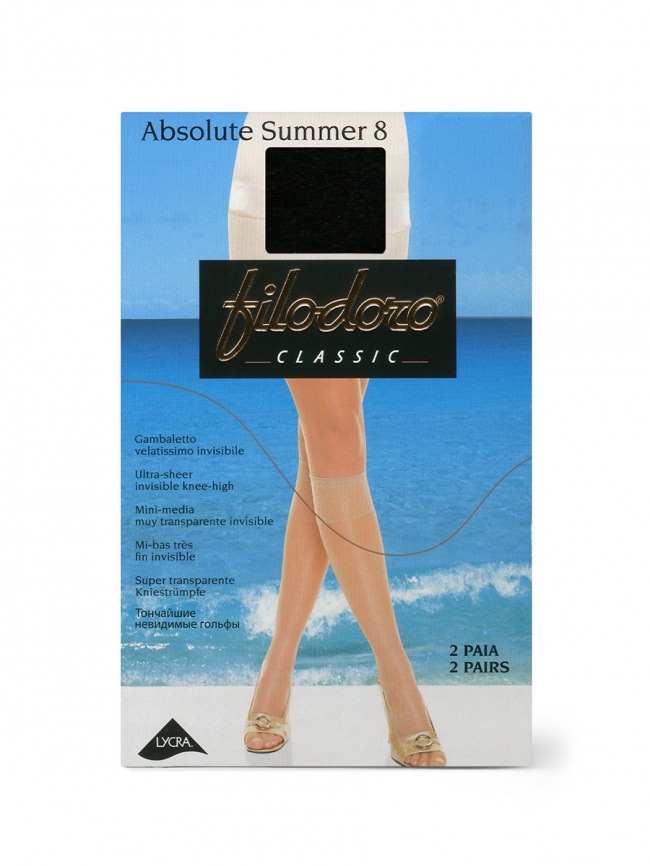 Гольфы женские FILODORO Absolute Summer 8 (Playa) фото 2