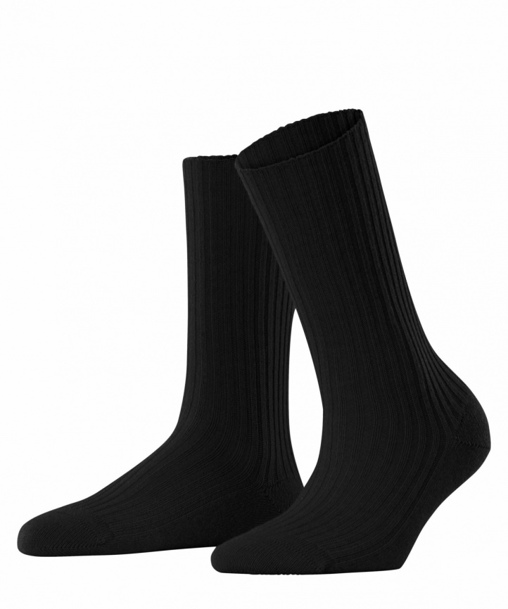 Носки женские FALKE Cosy Wool Boot (Черный) фото 1