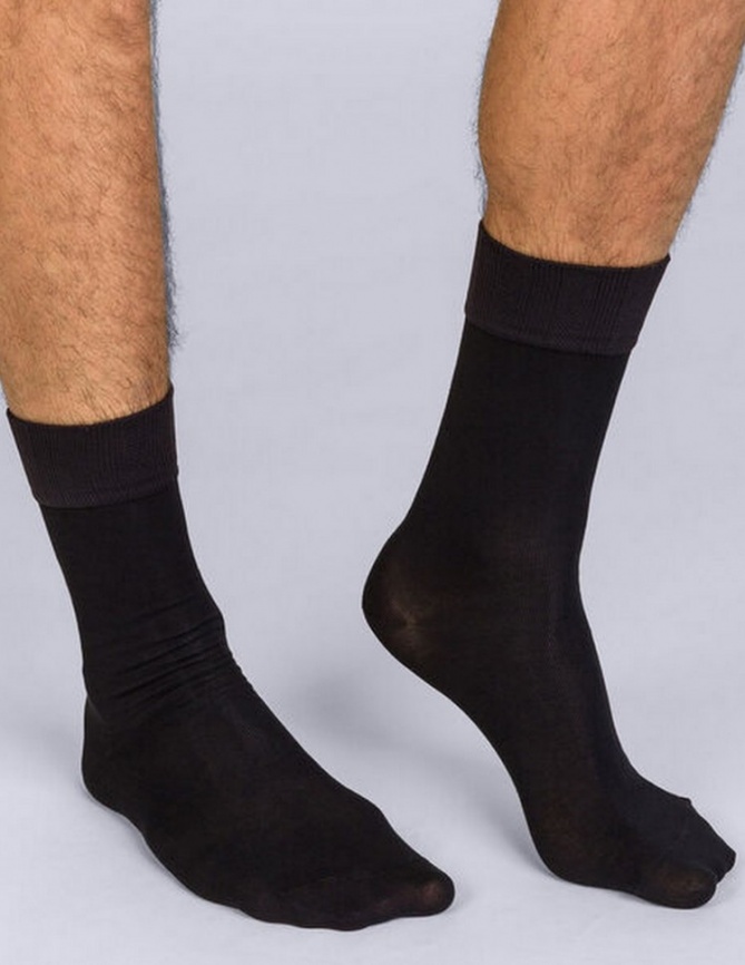 Набор мужских носков DIM Soft Touch (2 пары) (Черный/Черный) фото 1