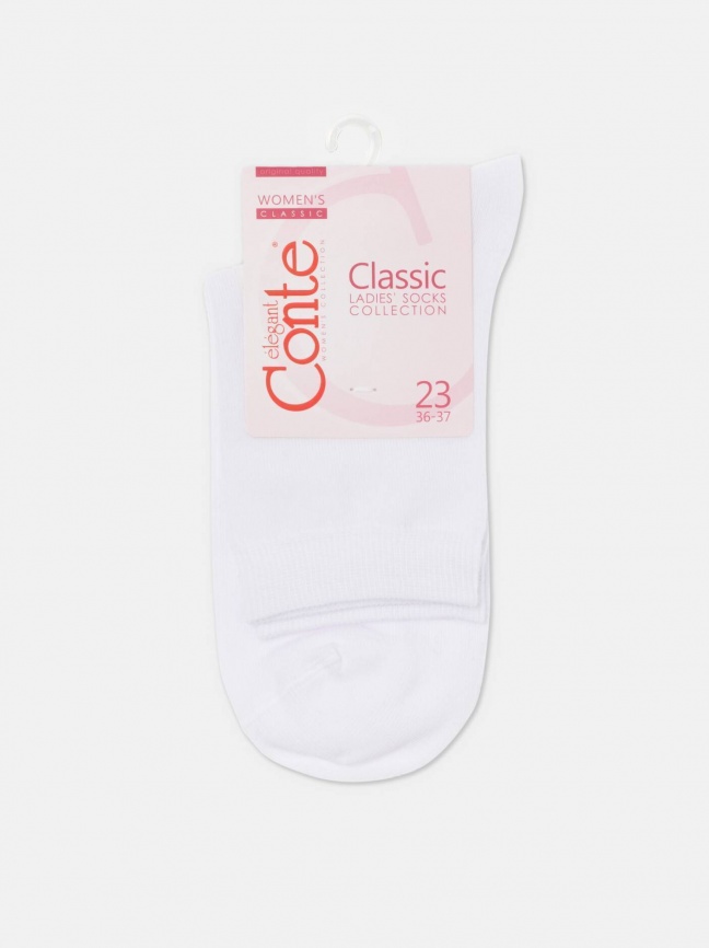 Женские носки CONTE Classic (Белый) фото 3